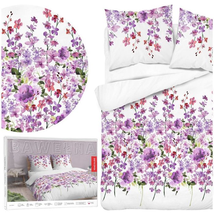 Komplet pościeli Bawełnianej Vicenza 220x200/3 części elegancka z wzor