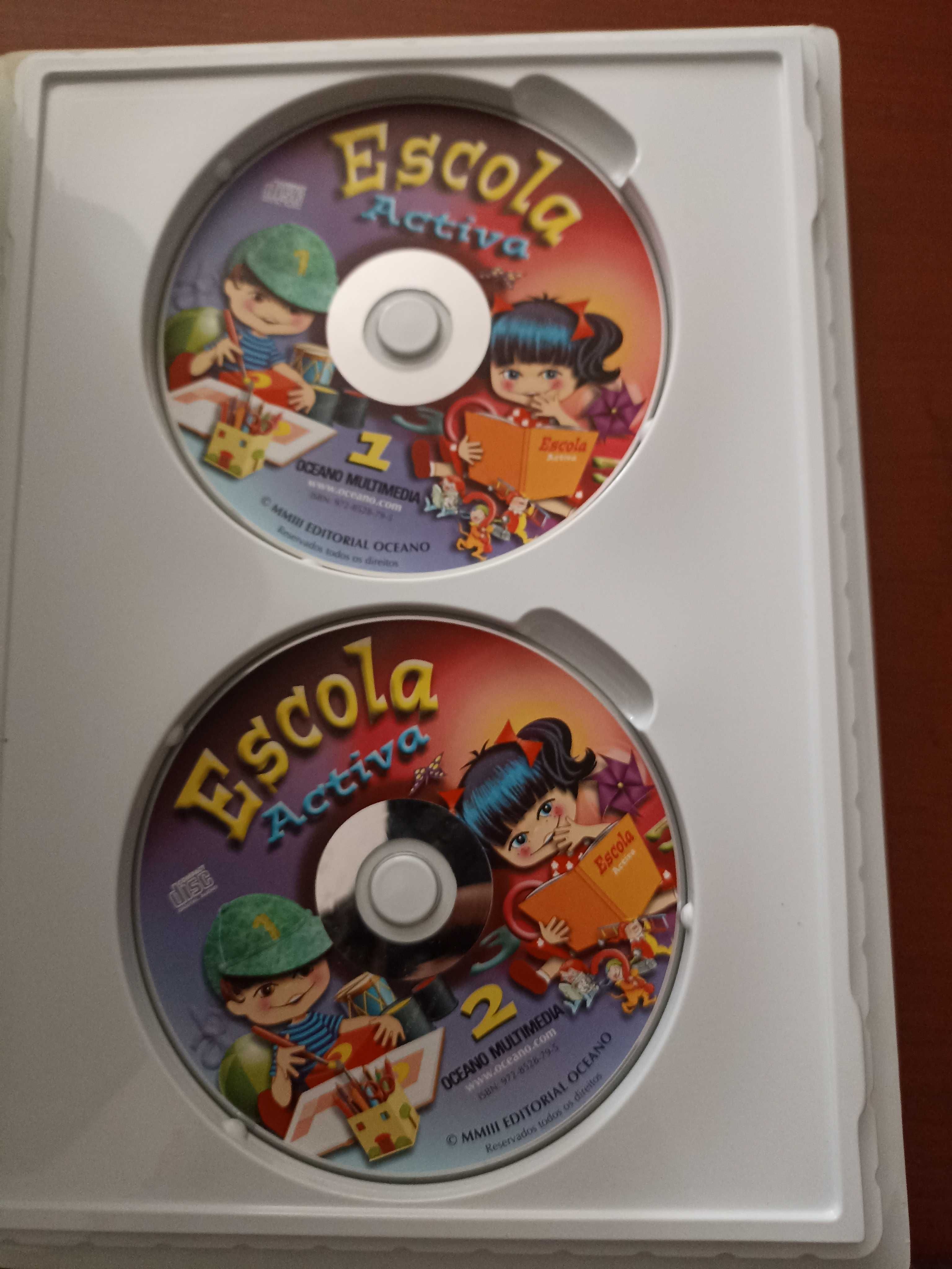 Livro e CD's da "Escola ativa" primeiro ciclo