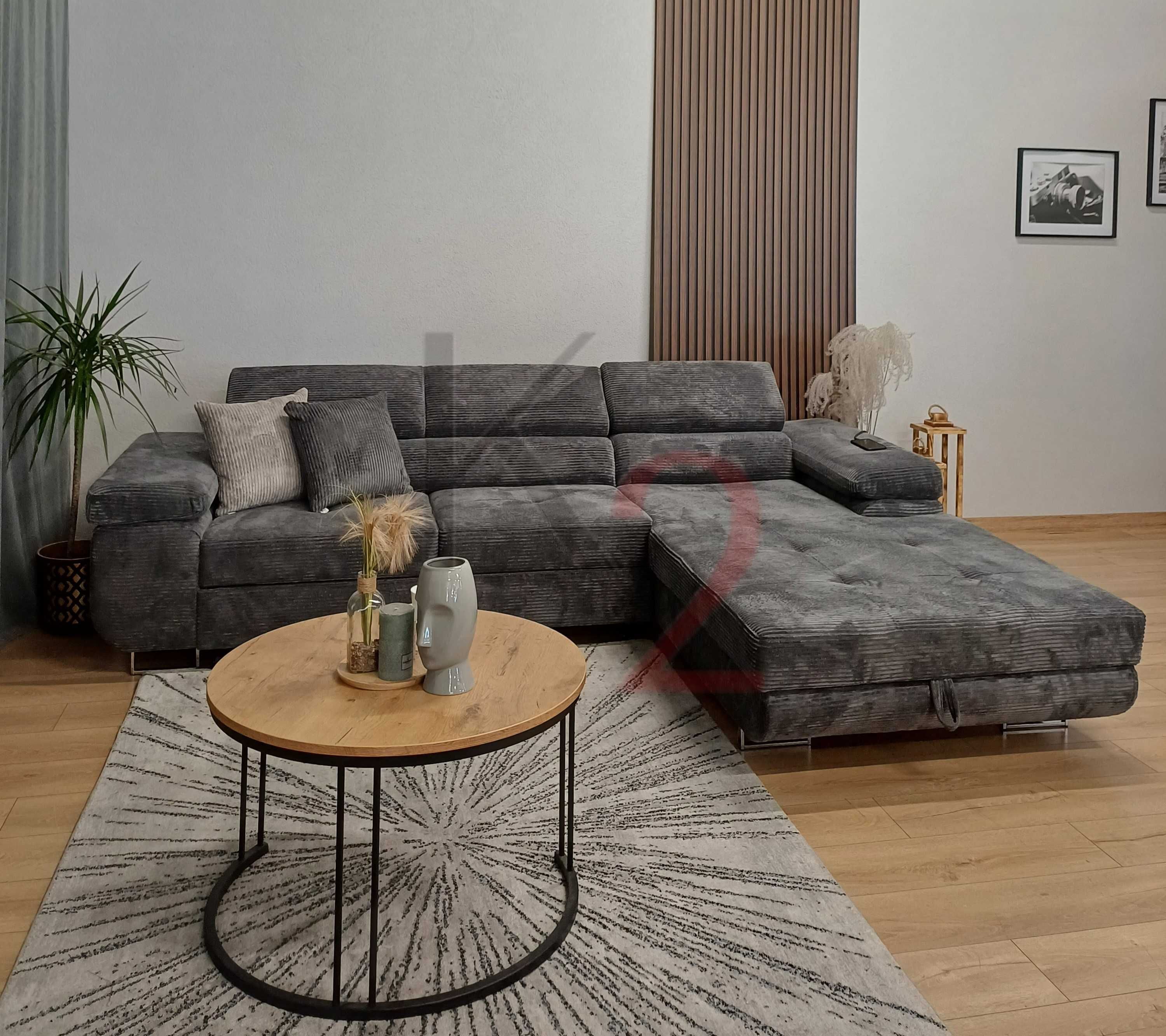Narożnik ALEX regulowane zagłówki USB ROGÓWKA sofa kanapa  +GRATIS