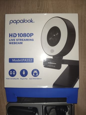 Kamera internetowa Papalook PA552 Full HD 1080p LED Oświetlenie