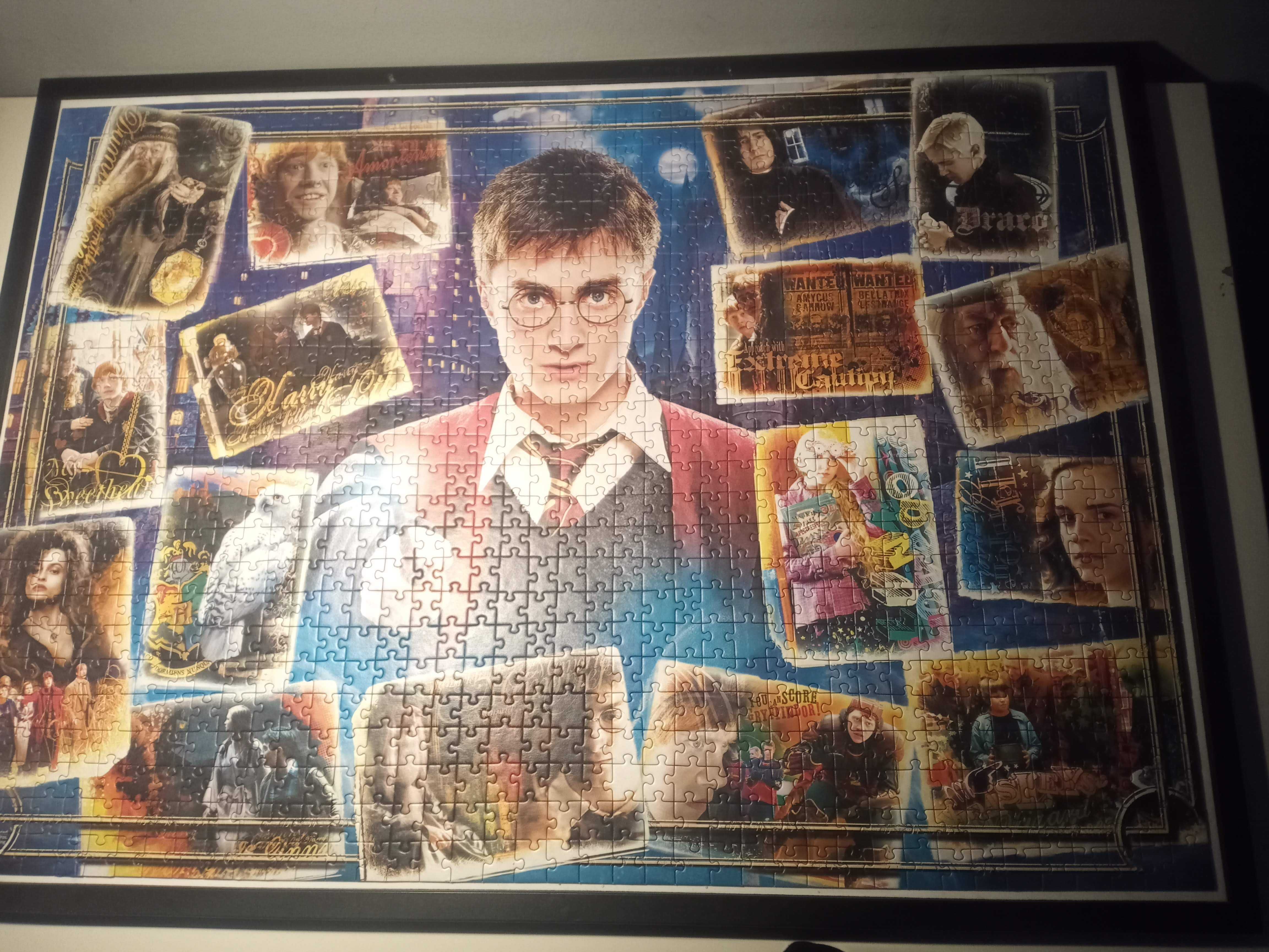 2x Puzzle Trefl 1000 elementów Harry Potter+ Plakat- używane