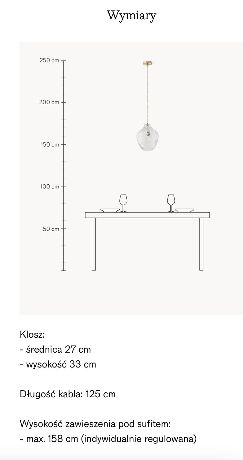 1szt lampy LEE/ Westwing NOWE