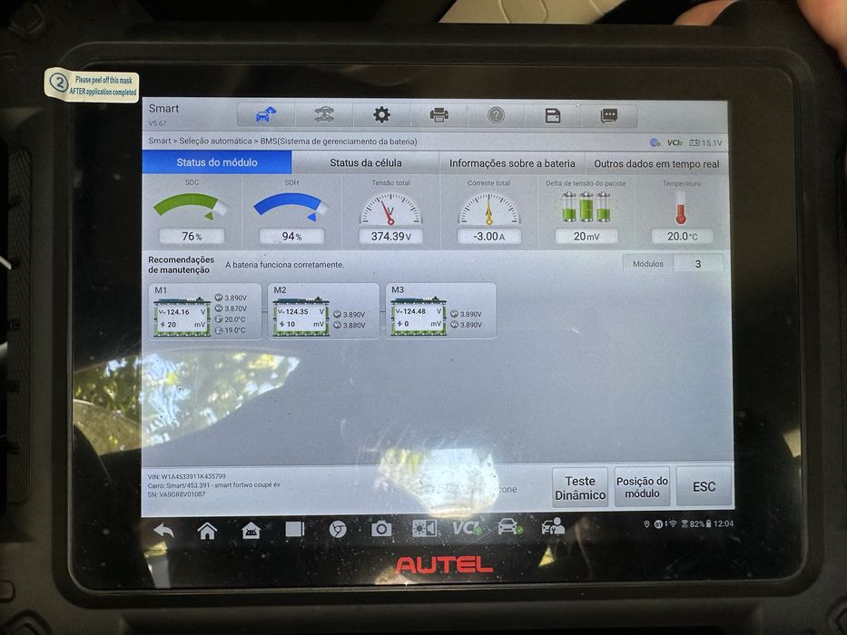 Smart Fortwo EQ 2020 (a circular) iva dedutivel