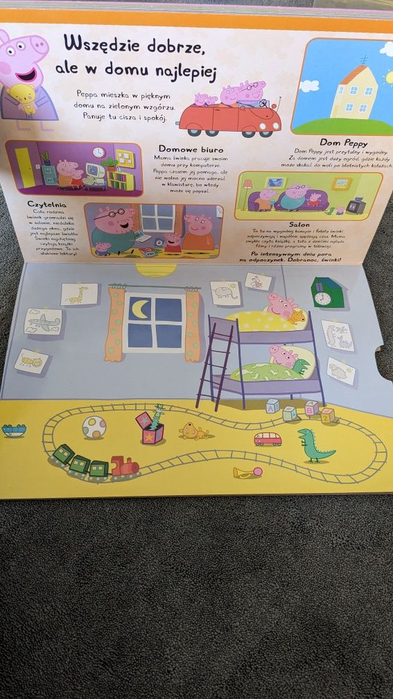 Ksiazka Peppa Pig z puzzlami (4 obrazki po 24 elementy)