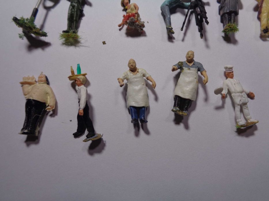 1:87 Preiser Lote pessoal de cozinha , cinema e fotografos