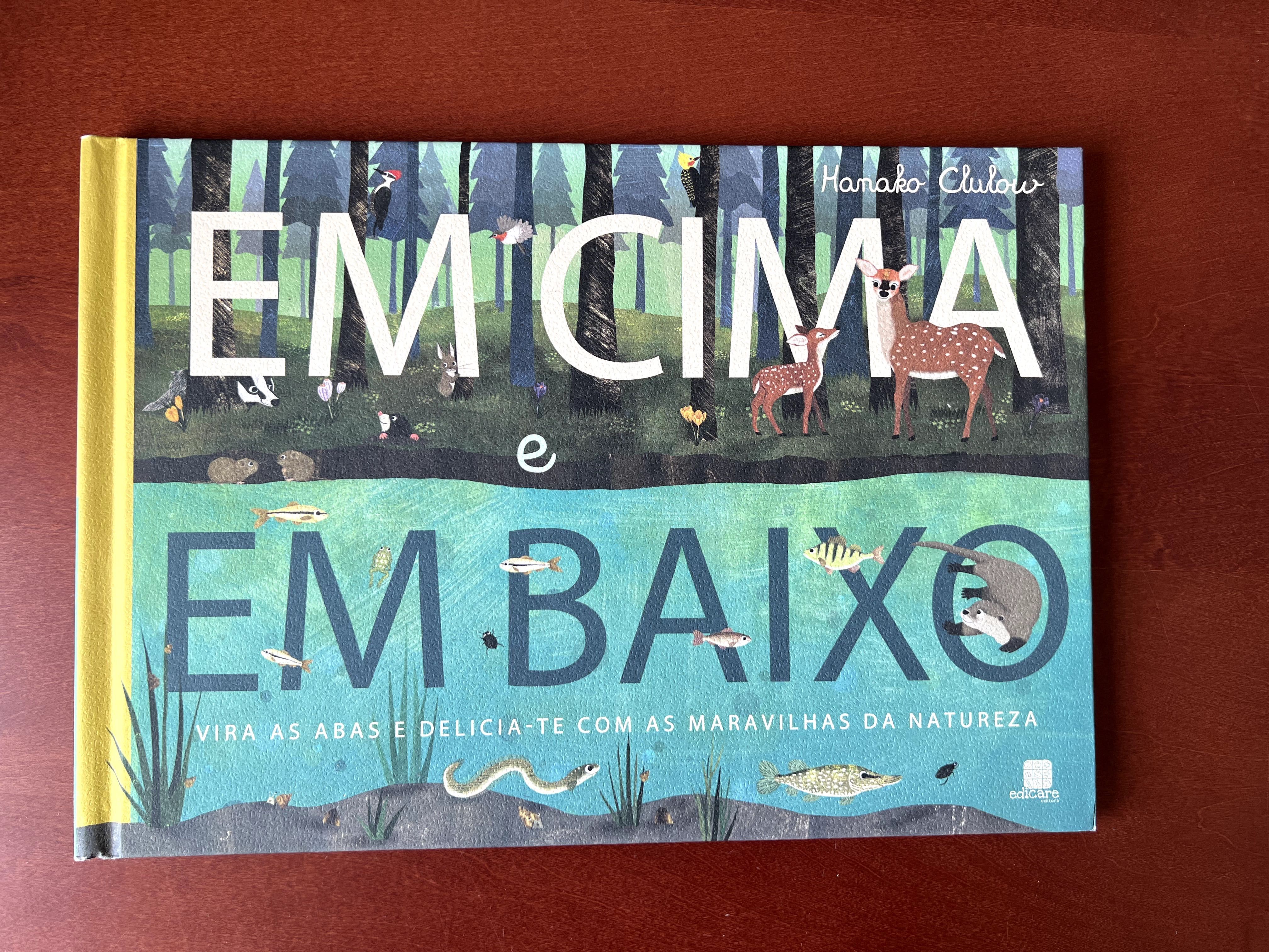 Livro Infantil "Em Cima e Em Baixo" - Como Novo