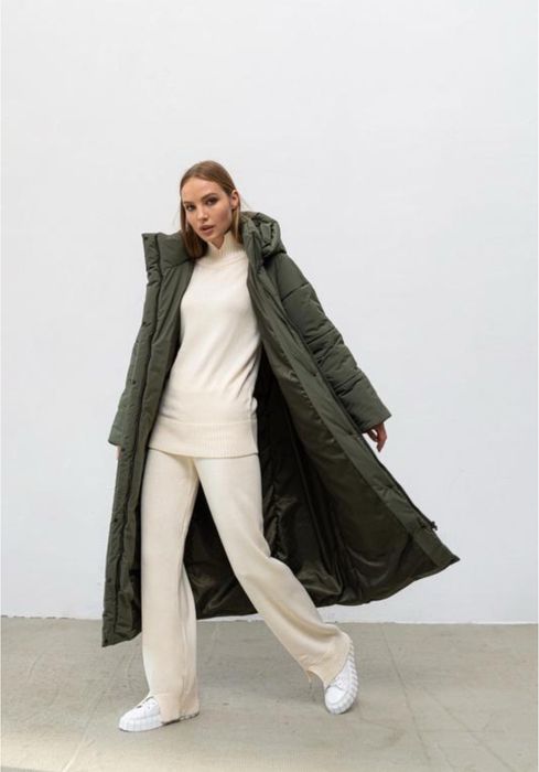 Куртка пухова зимова / пальто з капюшоном Nazva