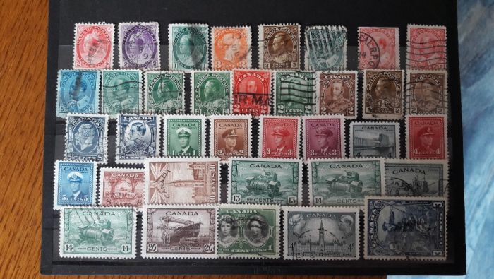 почтовые марки Canada 1897,1903,1930,1932,1933 годы