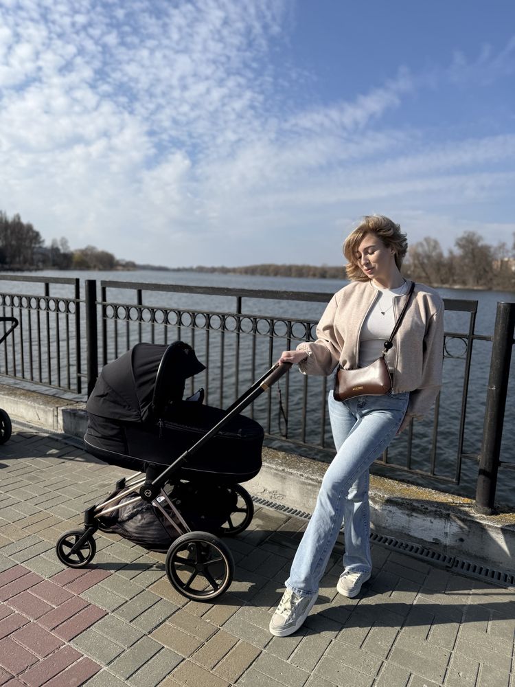 Cybex Priam Люлька та шассі rosegold