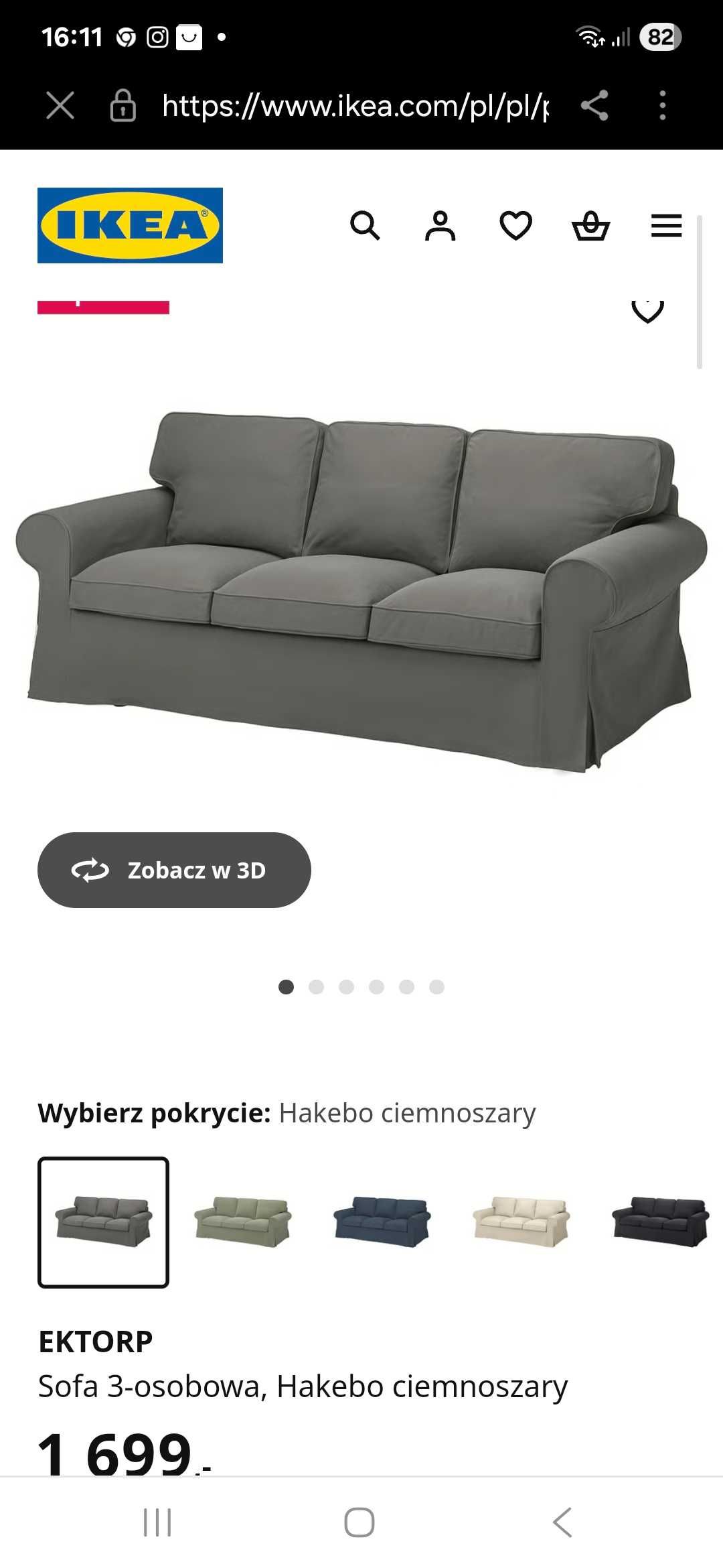 Sofa 3-osobowa i 2-osobowa IKEA