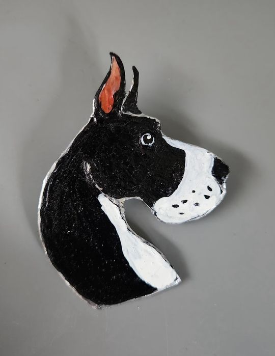 Dog niemiecki broszka