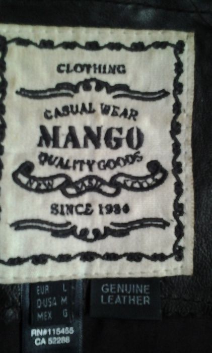 Куртка кожаная Mango