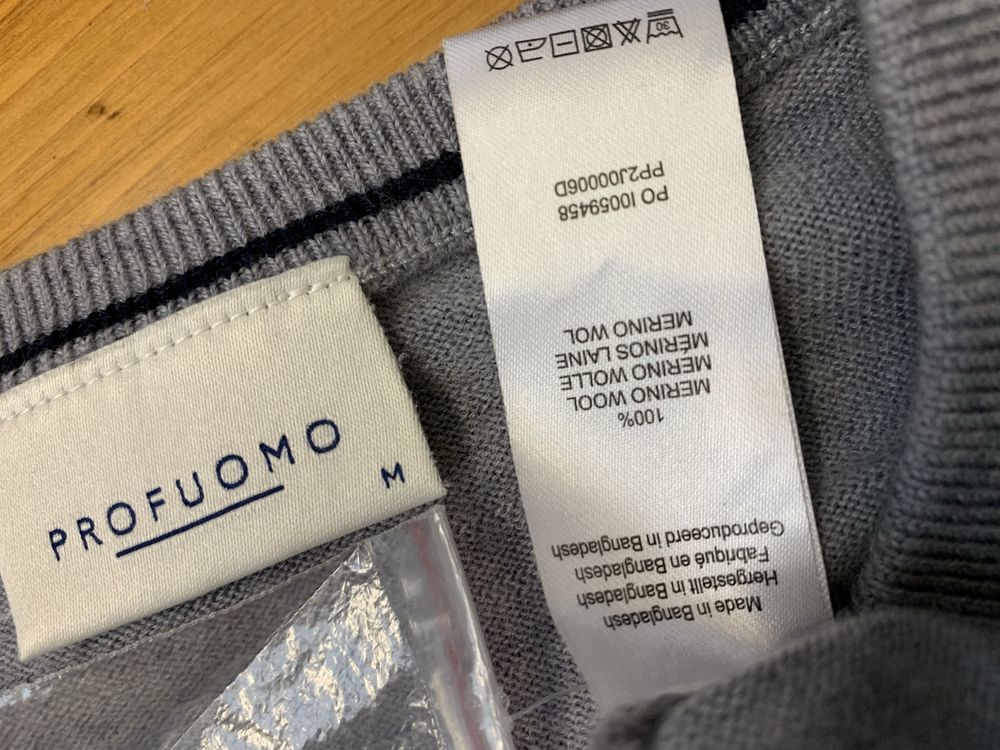 Profuomo Нідерланди. Светр, джемпер 100% шерсть меріноса
