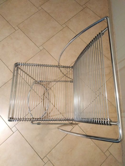 Wysokie krzesło metalowe, barowe, hoker metalowy - wys. 100 cm!