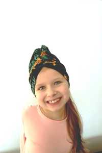czapka turban dla dziewczynki 3 wzory