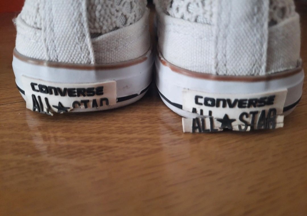 Sapatos Converse all star de renda/malha