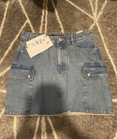 Damska jeansowa spódnica mini Sinsay 34 XS nowa z metką