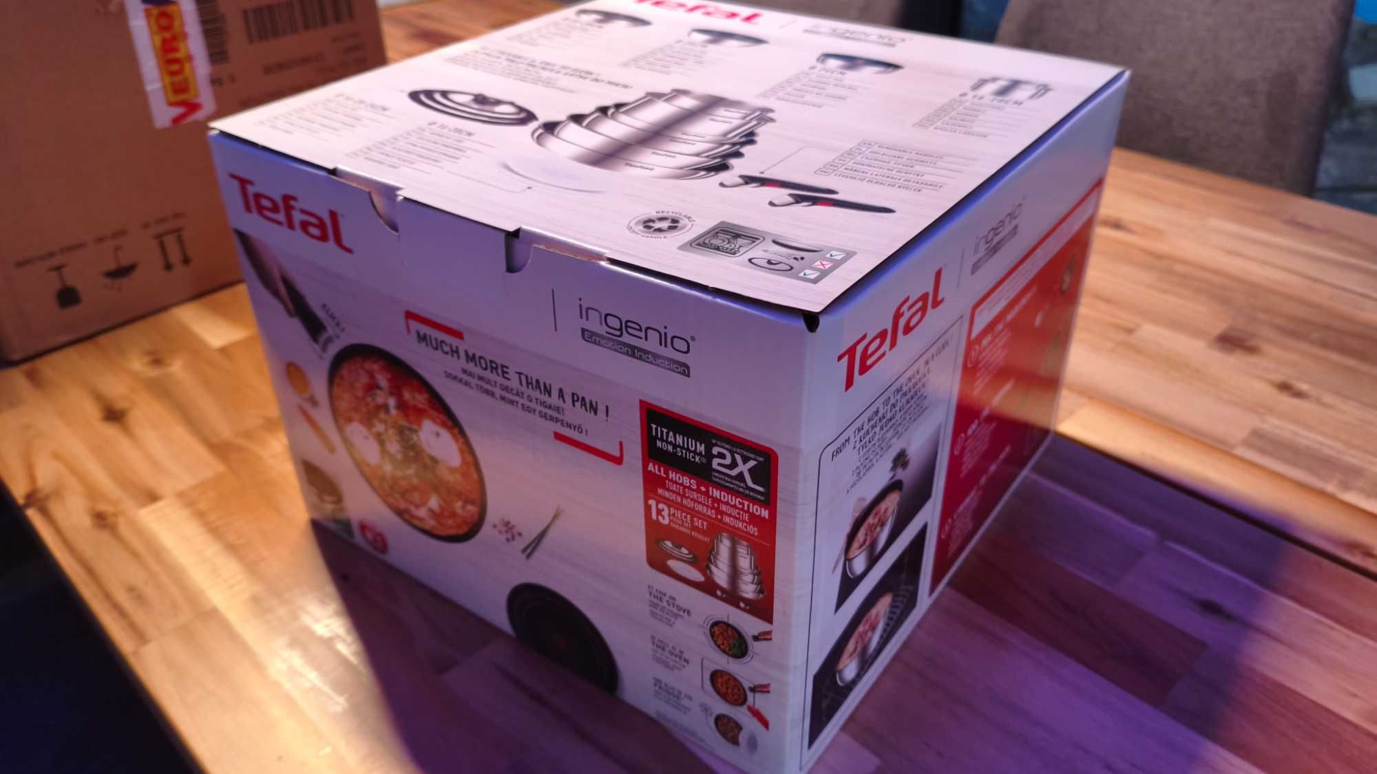 Tefal ingenio 13 elementów TITANIUM POWŁOKA garnki zestaw garnków