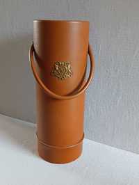 Parasolnik w kształcie tuby z uchwytem Sztuczna skóra Retro Szwecja