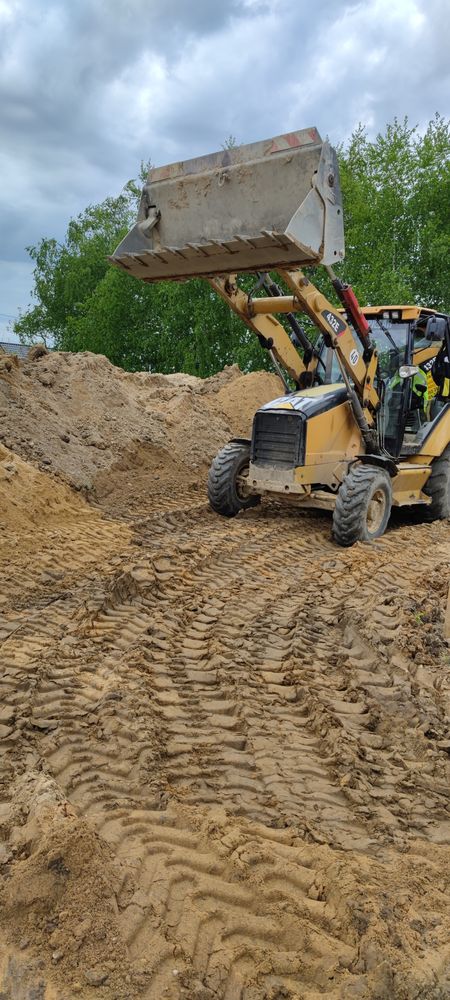 Usługi koparko ładowarka, transport materiałów sypkich