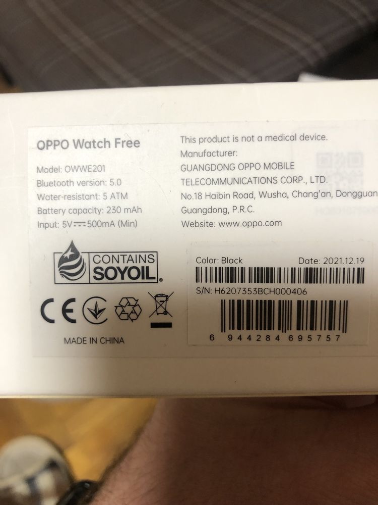 Продам смарт часы OPPO Watch free