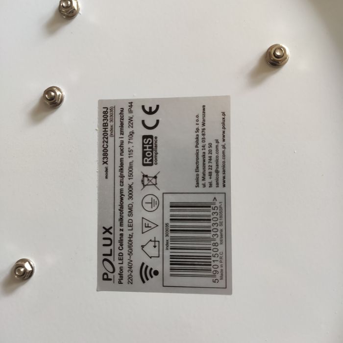 Plafon LED Celina polux 22W Super czujnik Jasne światło