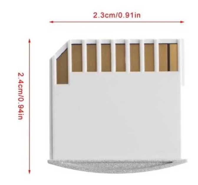 Apple Macbook pro air Micro SD/TF адаптер білий Card Reader до 64гб