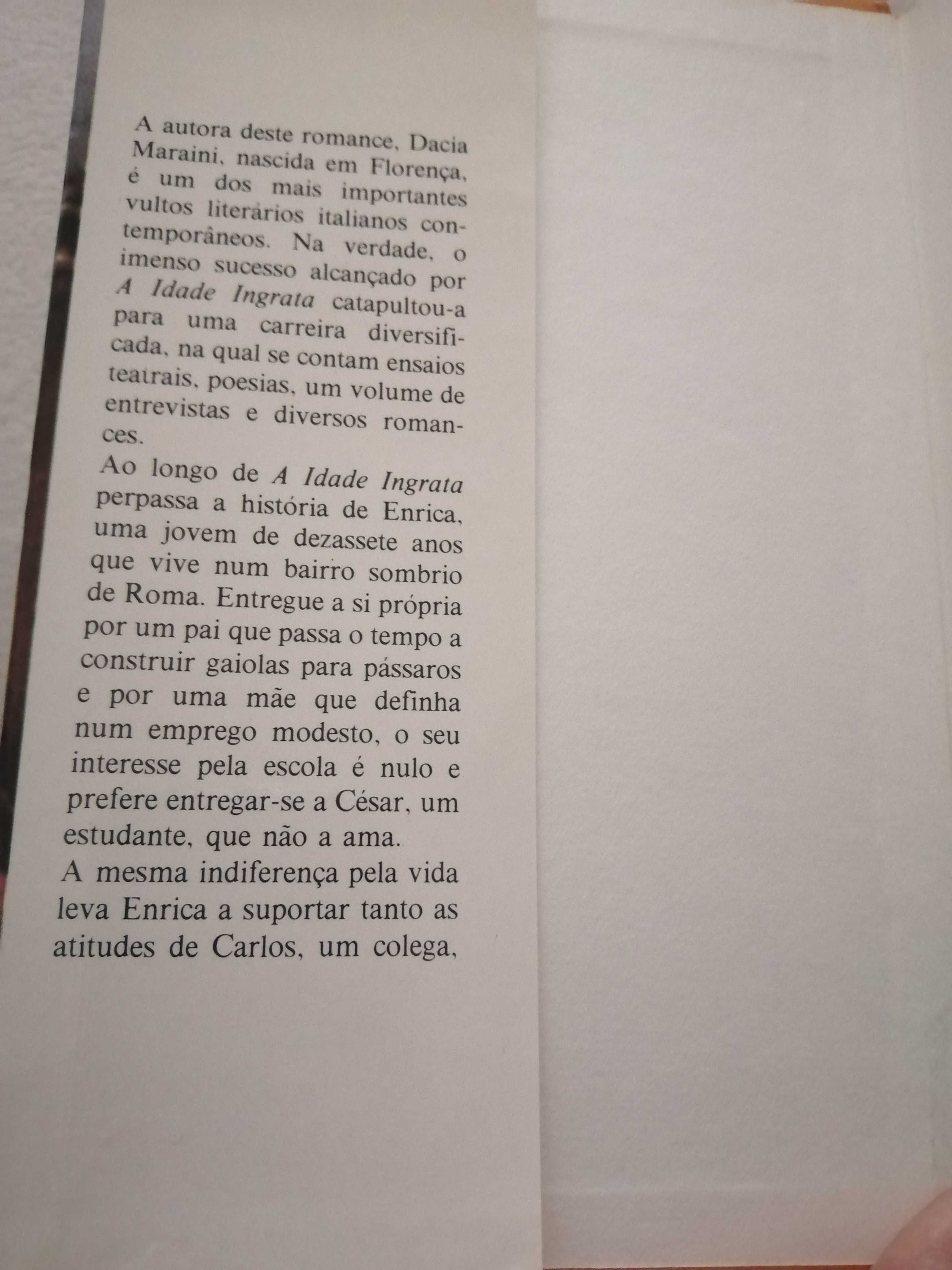 Livro "A idade Ingrata"