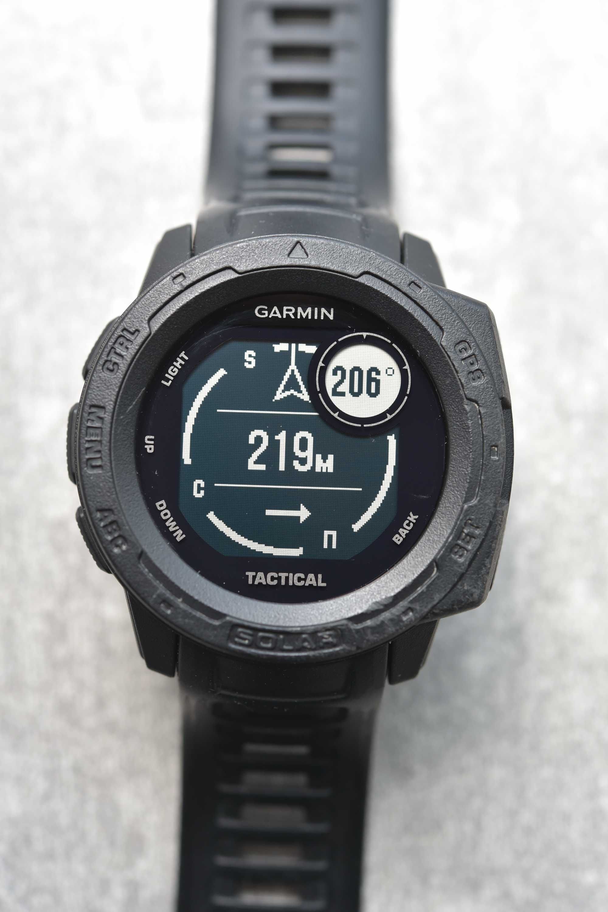 Instinct Tactical Solar чорний колір колір gps, компас