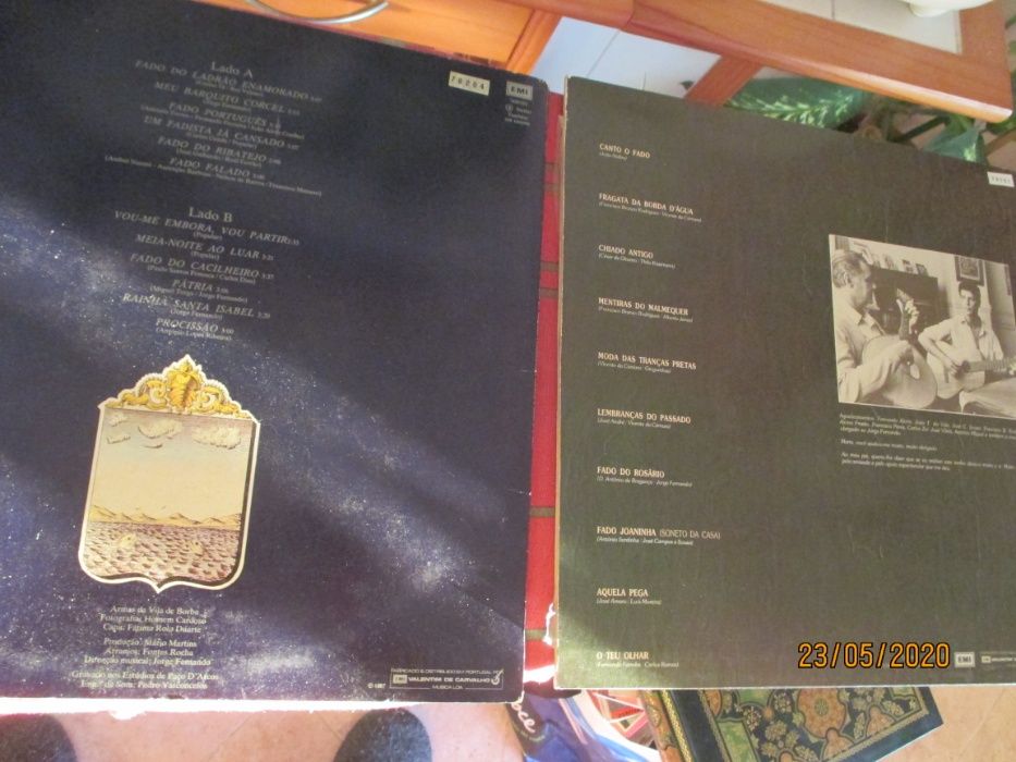 2 discos de vinil - Nuno da Camara Pereira e José da Camara