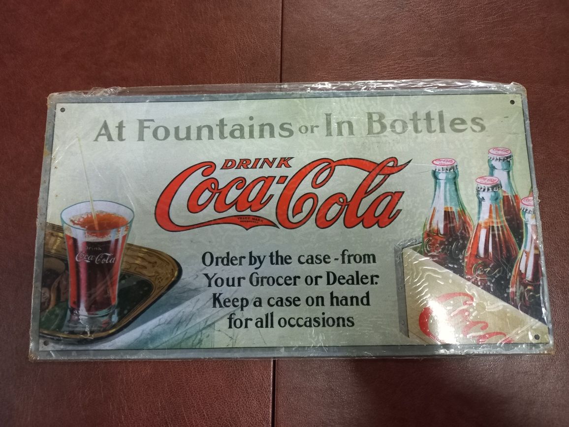 Placa Coca-Cola Drink
