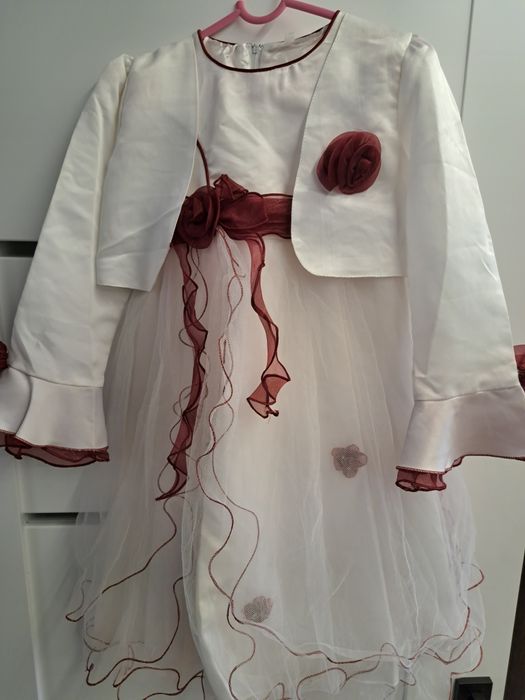 Sukienka z bolerkiem dla dziewczynki roz 128