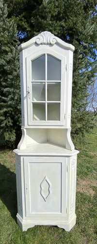 Witryna narożna shabby chic