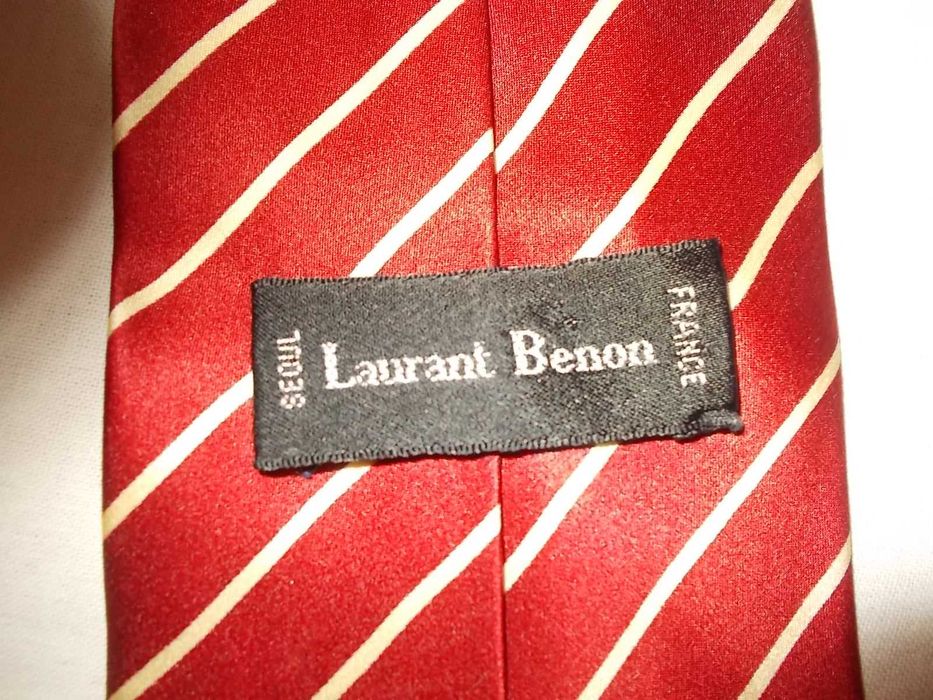 Krawaty LAURANT BENON-komplet,francuski,100% jedwab
