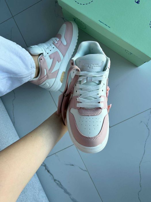 Кросівки Off-White Out Of Office Pink/White premium