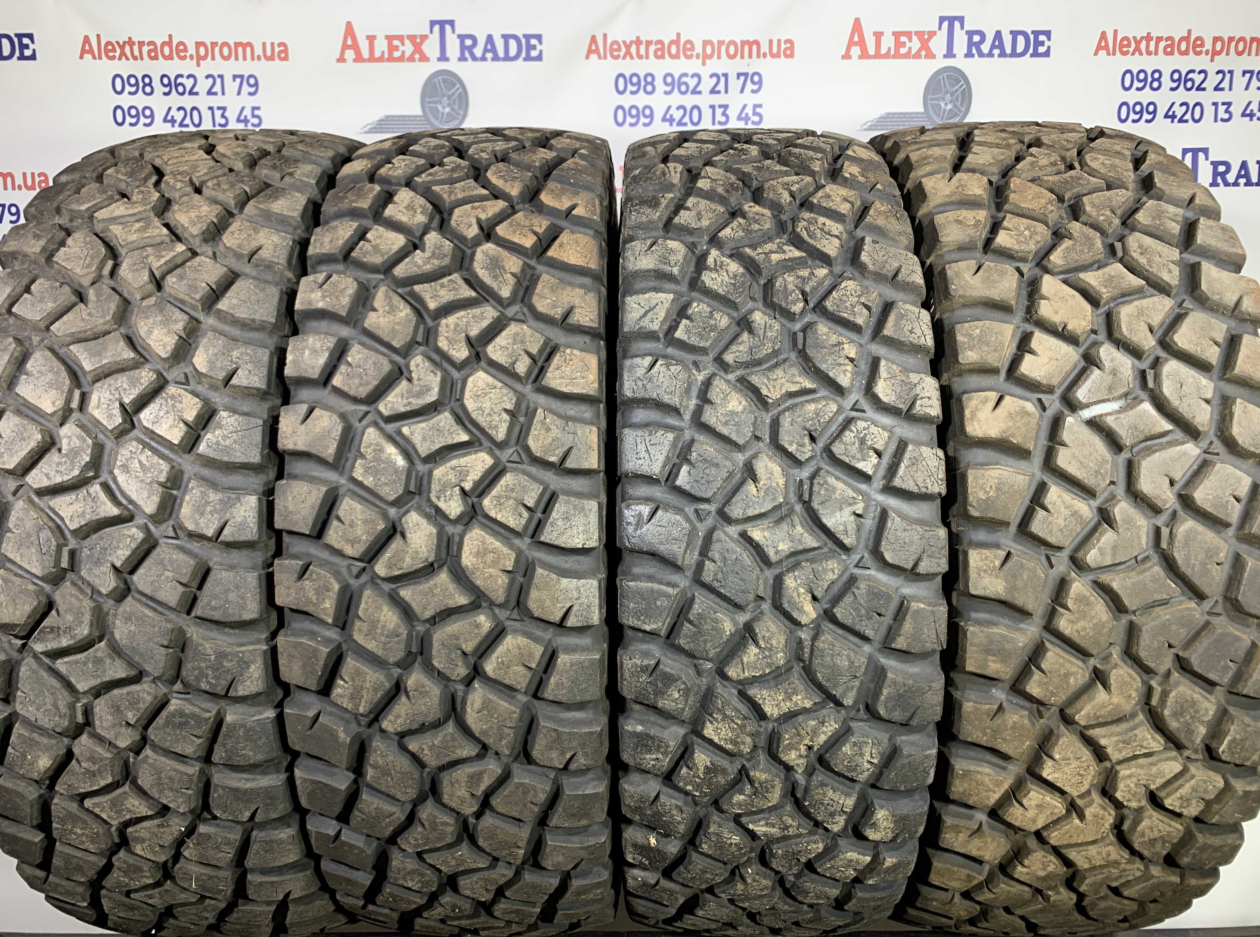 4 шт. 37х12,5 R17 BFGoodrich All-Terrain T/A KDR3 шини б/у, 2023 рік
