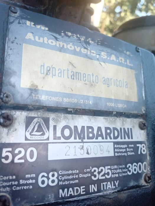 Motocultivadora lombardini