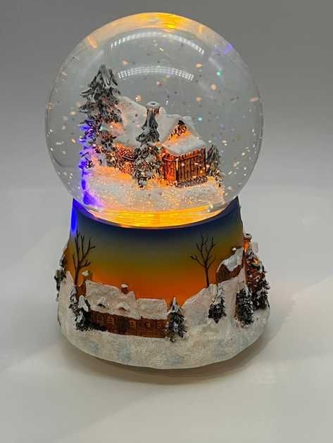 Магический шар! Снежный музыкальный шар с автоснегом 11x11x16 см