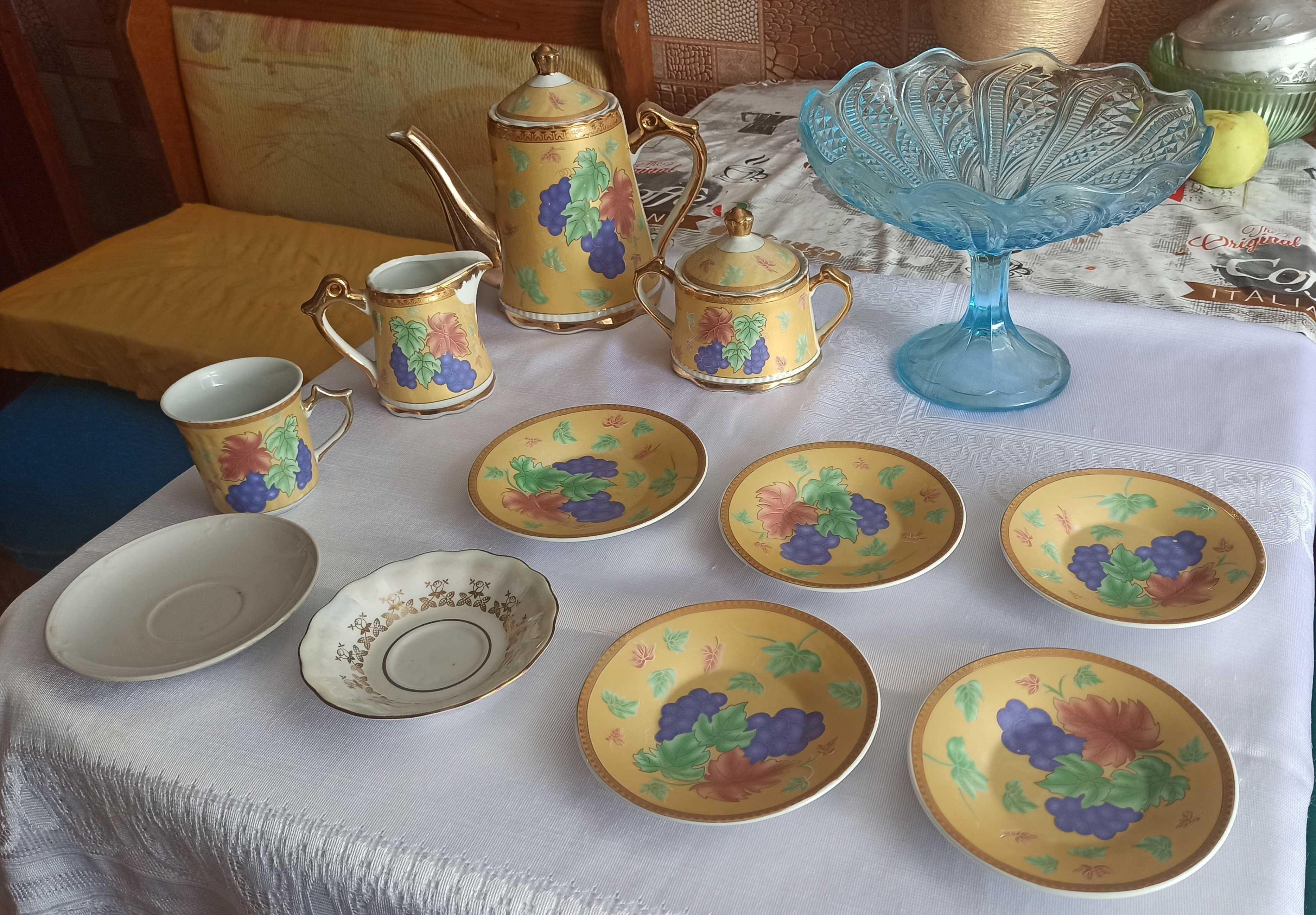 Чайник сервіз заварник сахарница цукерниця молочник набор