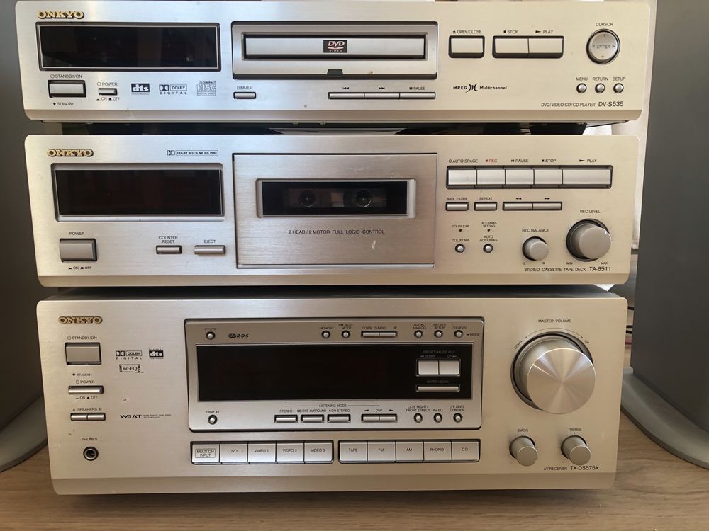 Zestaw kina domowego Onkyo + kolumny Quadral Ascent-650