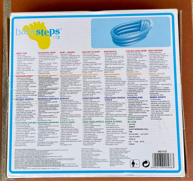 Banheira bebé insuflavel