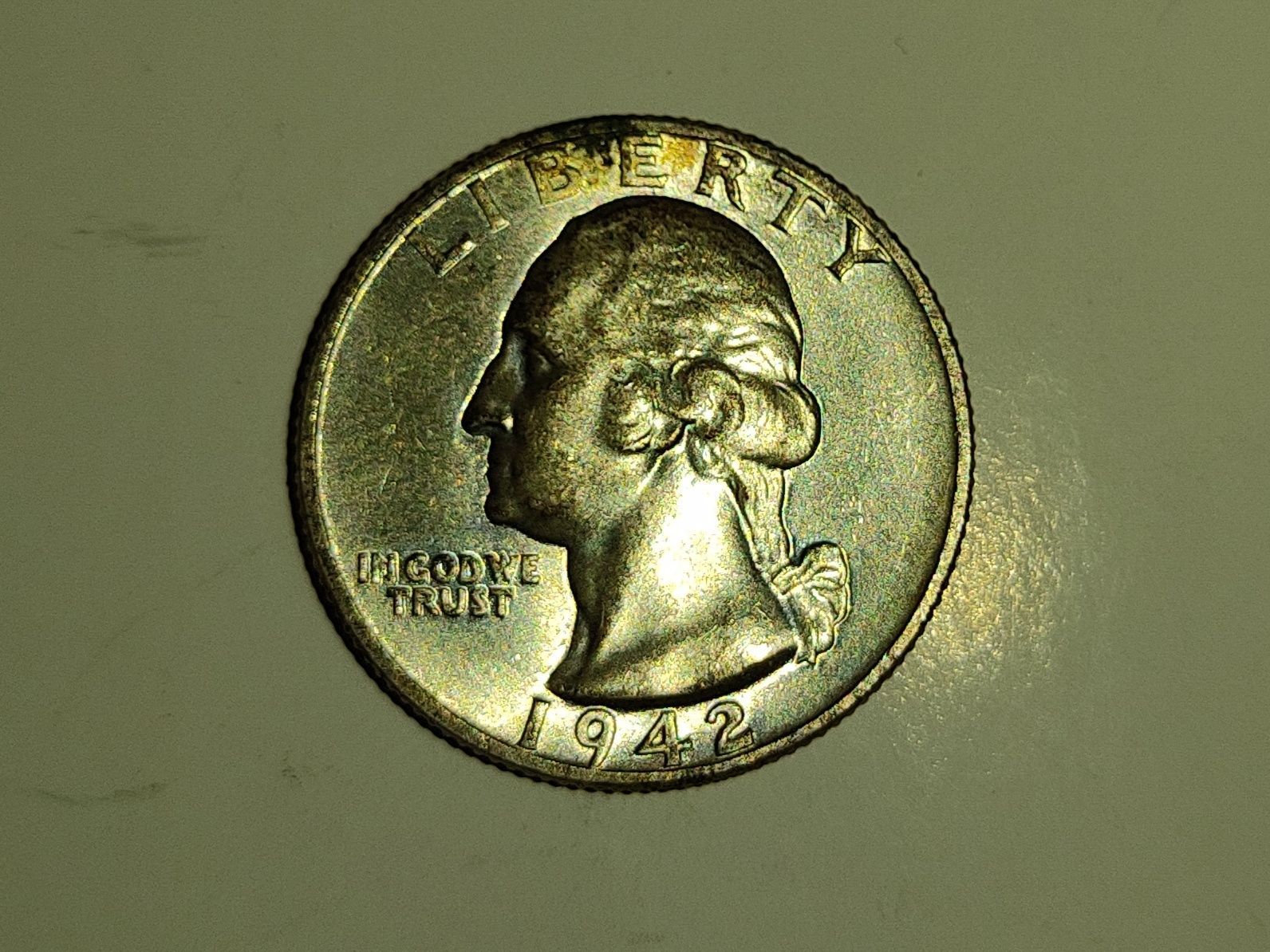 Quarter  dollar, prata 1942