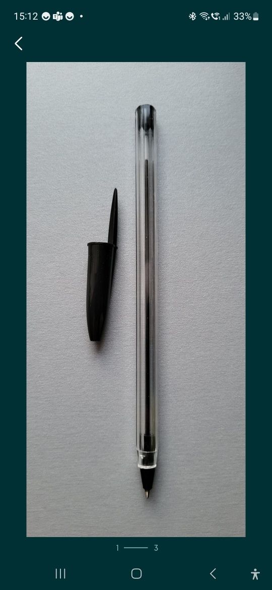 Długopis czarny 0.7 mm Empen