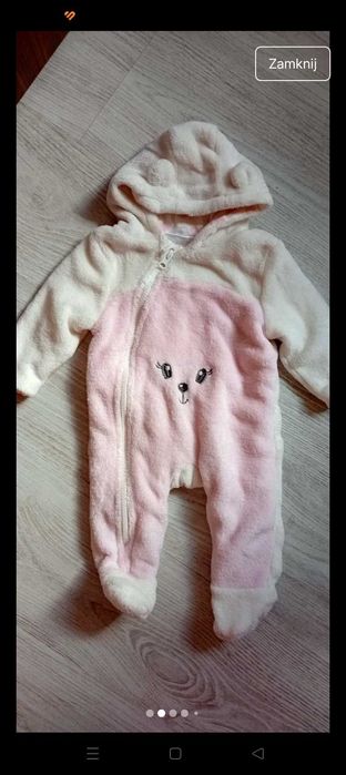 Kombinezon wiosna/jesień/zima dla dziewczynki rozmiar 50/56