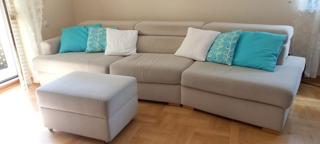 Sofa/kanapa rozkładana beżowa