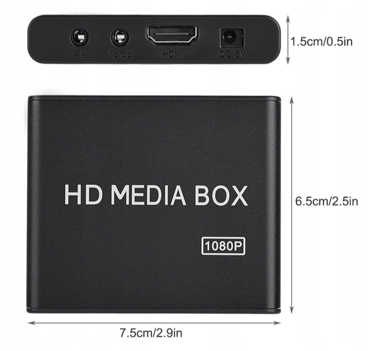 Odtwarzacz media player Mini Box 1080P HDMI USB SD