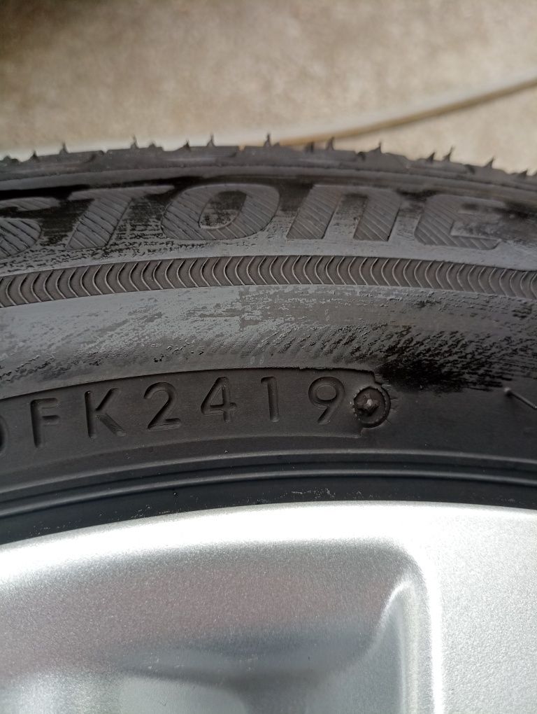 Suzuki Swift,Baleno felgi z oponami 185/55/16 oryginał z czujnikami