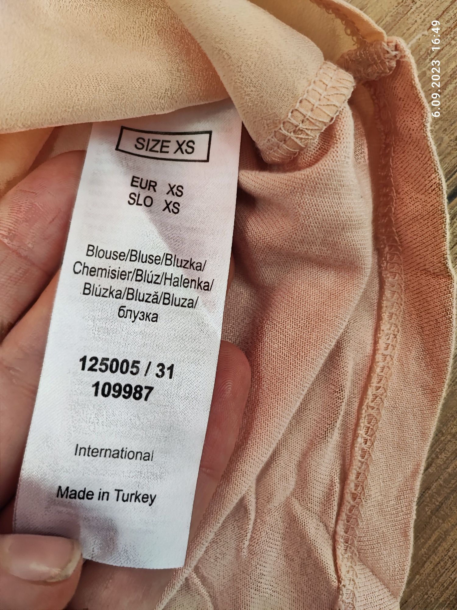 Bluzka 34 orsay pudrowy róż