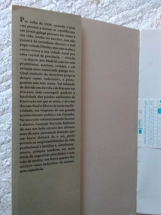 Os Anos Indecisos de Gonçalo Torrente Ballester