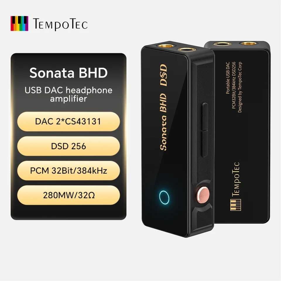 TempoTec Sonata BHD DAC AMP,4.4/3.5mm,32Bit/384kHz